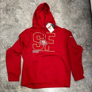 Men’s San Francisco 49ers Nike Fleece Hoodie (men’s large)